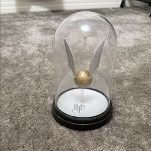 Golden Snitch Display with Plastic Dome
